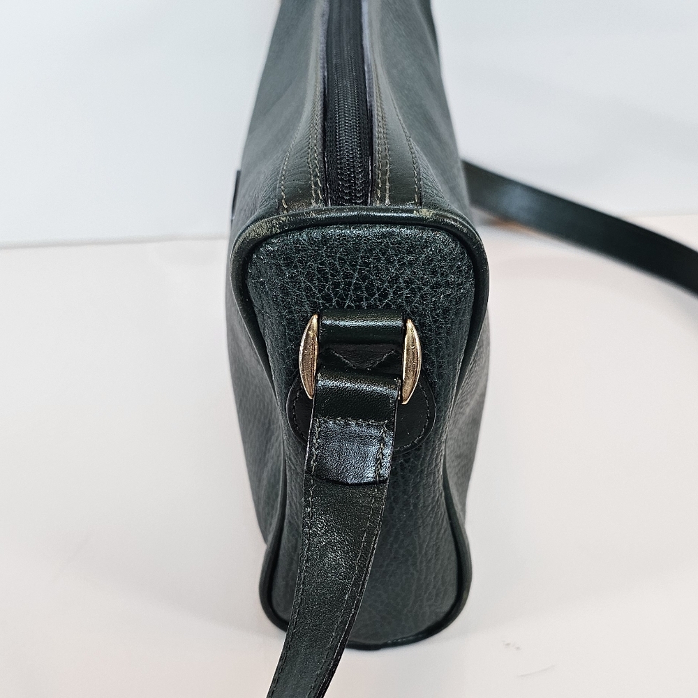 Mark Cross Vintage Green Leather Shoulder Handbag Made in Italy - Picture 5 of 12